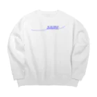 ペアTシャツ屋のシバヤさんのペア(BRIDE)青い糸 Big Crew Neck Sweatshirt