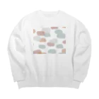 yugoro5の配色　まだら模様 Big Crew Neck Sweatshirt