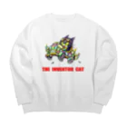 尚樹 -naoki-の発明家の猫。 Big Crew Neck Sweatshirt