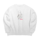 chioriの絵心あるとりさん Big Crew Neck Sweatshirt