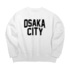 JIMOTOE Wear Local Japanの大阪 OSAKA CITY アイテム Big Crew Neck Sweatshirt