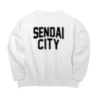 JIMOTO Wear Local Japanのsendai CITY　仙台ファッション　アイテム Big Crew Neck Sweatshirt