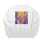 ふわり＊曼荼羅アートのHANABI Big Crew Neck Sweatshirt