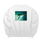 GAOの疾走感でしかないペンギン Big Crew Neck Sweatshirt