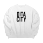 JIMOTO Wear Local Japanのoita city　大分ファッション　アイテム Big Crew Neck Sweatshirt