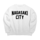 JIMOTO Wear Local Japanのnagasaki city　長崎ファッション　アイテム Big Crew Neck Sweatshirt