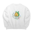 まいにち大変だけどほのぼのって大事のきゃっぷん（SDGｓ） Big Crew Neck Sweatshirt