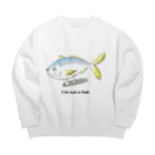 ざわライオンのお魚Tシャツ ビッグシルエットスウェット