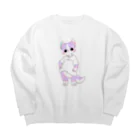 sakuraのぴえましゅ Big Crew Neck Sweatshirt