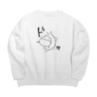 うさやのアクティブに限界突破するパンダ Big Crew Neck Sweatshirt