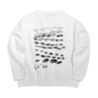 稲藁商店のしじみ Big Crew Neck Sweatshirt