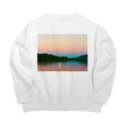 mizuphoto galleryのFull moon power Big Crew Neck Sweatshirt