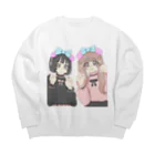 おもちのおみせやさんの量産の女シリーズ Big Crew Neck Sweatshirt