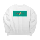 QB🦖のカミナリ Big Crew Neck Sweatshirt