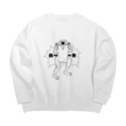 美彩のバーカ！！！！ Big Crew Neck Sweatshirt