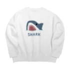 すとろべりーガムFactoryのサメ Big Crew Neck Sweatshirt