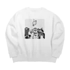 パルのお肉と犬達 Big Crew Neck Sweatshirt