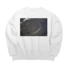 liQuefacientのpaint_it_black Big Crew Neck Sweatshirt