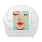 Ｍ✧Ｌｏｖｅｌｏ（エム・ラヴロ）の赤いくちびる💋 Big Crew Neck Sweatshirt