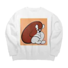 Watanabeの毛並みを整えるワオ Big Crew Neck Sweatshirt