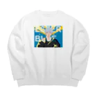 田団団長@ナマハゲダーのESTER BLLUE  Big Crew Neck Sweatshirt