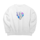 灰汁良子のご婦人Ｒ Big Crew Neck Sweatshirt