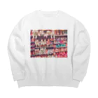 00後のユニコーンと愉快な仲間たち Big Crew Neck Sweatshirt