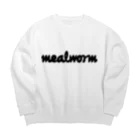 地獄の沙汰屋さんのmealworm black Big Crew Neck Sweatshirt