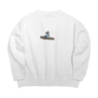 taa_04の波乗りジョニーくん Big Crew Neck Sweatshirt