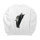 ネロヂカラのリアル黒猫1 Big Crew Neck Sweatshirt