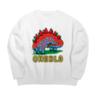 CHEBLOのザウリ　赤青 Big Crew Neck Sweatshirt