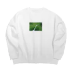 ○の婚姻色のダイサギ Big Crew Neck Sweatshirt