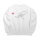 AGOAの洗濯して下さい　口紅汚れ Big Crew Neck Sweatshirt