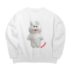 むにゅのふにゃプクプク Big Crew Neck Sweatshirt