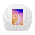 NEON LIGHT STARSのウルトラマリンサファイヤ Big Crew Neck Sweatshirt