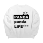 PANDA panda LIFE***ののぞきこみパンダ ビッグシルエットスウェット