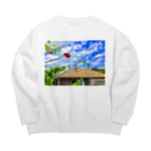 mizuphoto galleryの竹富島の心 Big Crew Neck Sweatshirt