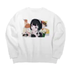 ねり梅子の喫茶モルヒネ Big Crew Neck Sweatshirt