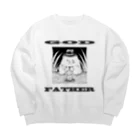 みづいろの小物のゴッドファーザーなポメラニアン Big Crew Neck Sweatshirt