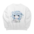 ゆーきんの絵ぐっずの朦朧（bug） Big Crew Neck Sweatshirt