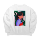 よしかわ よわの200807, Big Crew Neck Sweatshirt