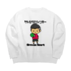 happyhappyhappyの火の玉ボーイ Big Crew Neck Sweatshirt