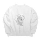 かにこ🦀の餃子女スウェット Big Crew Neck Sweatshirt