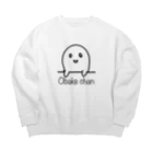 ぽんぽこあんぽんたんのObake  chan 2 Big Crew Neck Sweatshirt