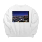 ＫＯＭＩＮＡＫＡＮＯの夜景　都庁から中野区方面をのぞむ Big Crew Neck Sweatshirt