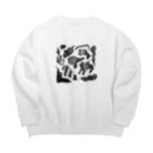 maruo3のもようくん Big Crew Neck Sweatshirt