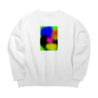 愛男-ARTWORK-のカラフル② Big Crew Neck Sweatshirt