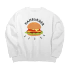 ぷるんぷるんストアのハンバーガーと言いつつチーズバーガー Big Crew Neck Sweatshirt