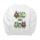 よろずやアカネのきぐるみキッズ（昆虫） Big Crew Neck Sweatshirt