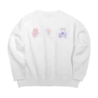 クロム堂のみずのいきものちゃん Big Crew Neck Sweatshirt